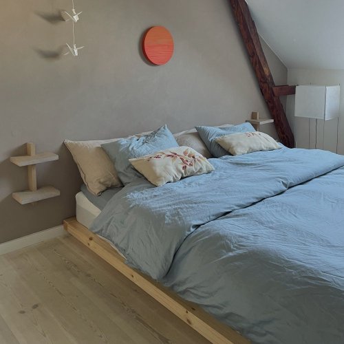 DOCK BED natural pine (postel z borovice) - rozměr: 140*200 cm, Barva: karup natural DOCK BED natural pine (postel z borovice) - rozměr: 140*200 cm, Barva: karup natural