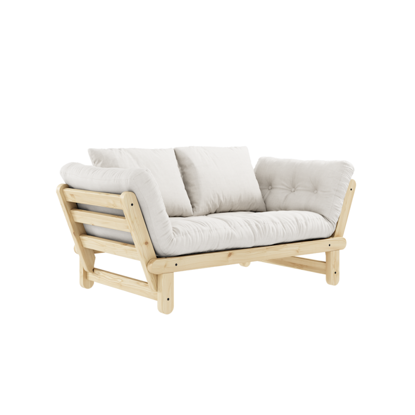 sofa BEAT natural pine (pohovka z borovice) - barva: karup natural, barva futonu: natural 701
