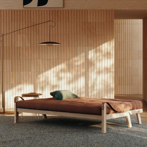 sofa POETRY natural pine (pohovka z borovice) - Barva: karup natural, barva futonu: beige 747