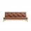 sofa FRESH natural pine (pohovka z borovice) - Barva: karup natural, barva futonu: olive green 756