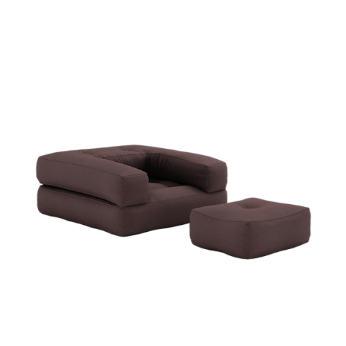 sofa CUBE (futonová pohovka) - rozměr: 90*190 cm, barva futonu: brown 715