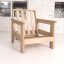 MEXICO Armchair (křeslo z buku) - rozměr: 105 / 140x75x83 cm, Barva: natural (lněný olej), barva futonu: beige