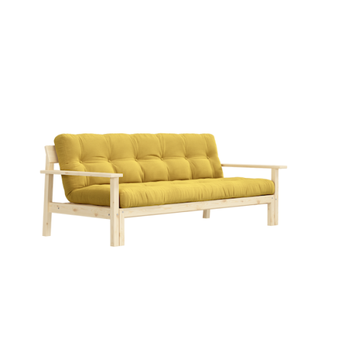 sofa UNWIND natural pine (pohovka z borovice) - Barva: karup natural, barva futonu: honey 514