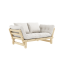 sofa BEAT natural pine (pohovka z borovice) - Barva: karup natural, barva futonu: natural 701