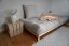 sofa SENZA DAYBED natural pine (pohovka z borovice) - rozměr: 90*200 cm, barva futonu: petrol blue 757