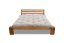 WOOD 03 natural oak bed (postel z dubu) - rozměr: 180*200 cm, Barva: Coffee oak