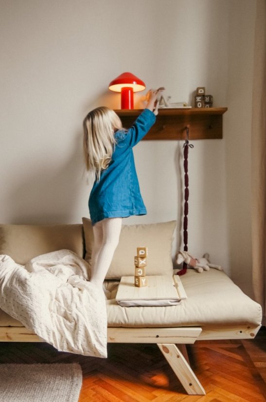 sofa BEBOP natural pine (pohovka z borovice) - Barva: karup natural, barva futonu: natural 701