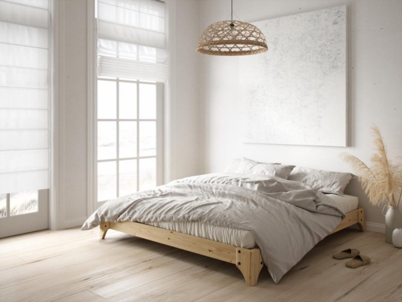 ELAN BED natural pine (postel z borovice) - barva: karup natural, rozměr: 140*200 cm