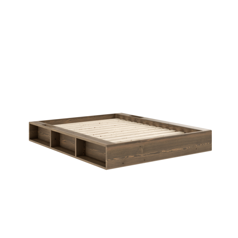 ZIGGY BED natural pine (postel z borovice) - barva: karup natural, rozměr: 140*200 cm