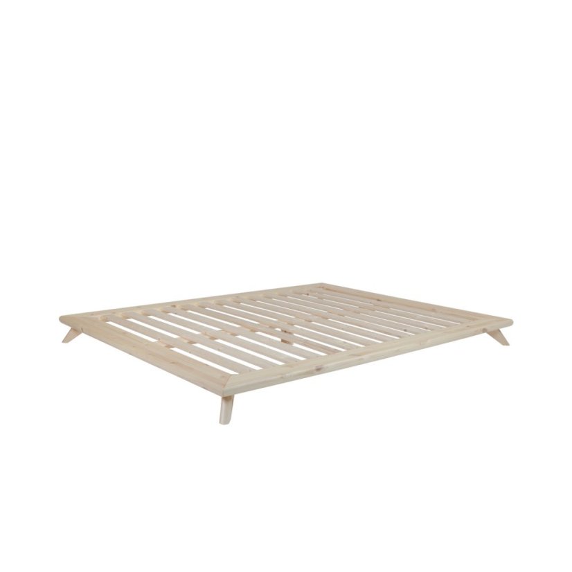 SENZA BED natural pine (postel z borovice) - barva: karup natural, rozměr: 90*200 cm