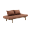 sofa PACE natural pine (pohovka z borovice) - Barva: karup carob, barva futonu: clay brown 759