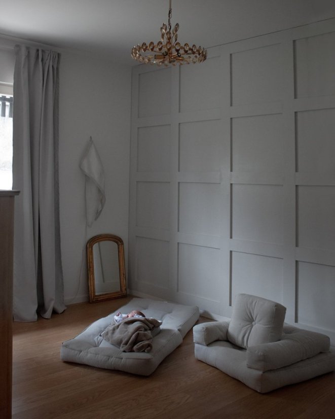 MINI CUBE - rozměr: 60x68x24 cm, barva futonu: natural