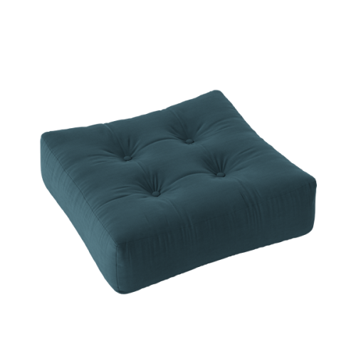sofa MORE POUF (futonové křeslo ) - rozměr: 70*70 cm, barva futonu: petrol blue 757
