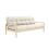 sofa KNOB natural pine (pohovka z borovice) - Barva: karup carob, barva futonu: dark grey 734