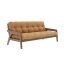 sofa GRAB natural pine (pohovka z borovice) - Barva: karup carob, barva futonu: fudge brown 515