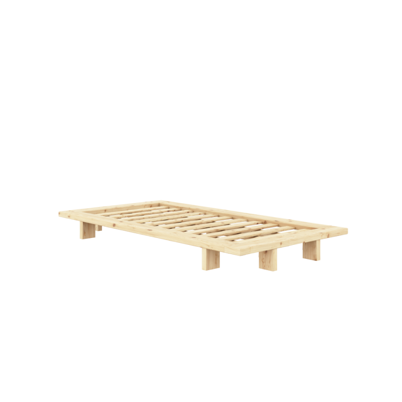 JAPAN BED natural pine (postel z borovice) - barva: karup natural, rozměr: 90*200 cm