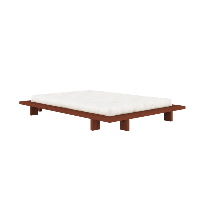 JAPAN BED natural pine (postel z borovice) - barva: karup natural, rozměr: 90*200 cm