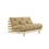 sofa ROOT natural pine (pohovka z borovice) - Barva: karup natural, rozměr: 140*200 cm, barva futonu: beige 747