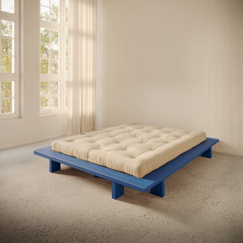 JAPAN BED natural pine (postel z borovice) - barva: karup natural, rozměr: 90*200 cm