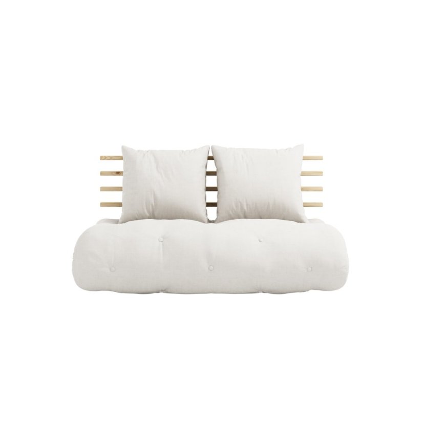 sofa SHIN SANO natural pine (futonová pohovka ) - barva: karup natural, barva futonu: natural 701