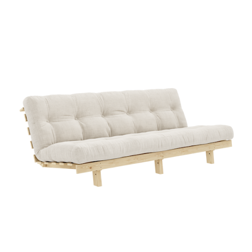 sofa LEAN natural pine (pohovka z borovice) - Barva: karup natural, barva futonu: ivory 510
