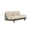 sofa ROOT natural pine (pohovka z borovice) - Barva: karup carob, rozměr: 160*200 cm, barva futonu: beige 747