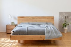 WOOD 04 natural oak bed (postel z dubu)