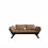 sofa BEBOB natural pine (pohovka z borovice) - Barva: karup black, barva futonu: bordeaux 710