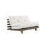 sofa ROOT natural pine (pohovka z borovice) - Barva: karup carob, rozměr: 160*200 cm, barva futonu: natural 701