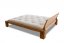 WOOD 03 natural oak bed (postel z dubu) - rozměr: 160*200 cm, Barva: Coffee oak