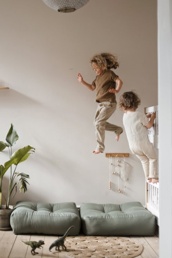 sofa MORE POUF (futonové křeslo ) - rozměr: 70*70 cm, barva futonu: linen 914