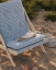 deckchair BOOGIE - lehátko (skládací) - barva: neošetřené (bez oleje, bez laku), rozměr: 65x88x75 cm, barva futonu: beach blue