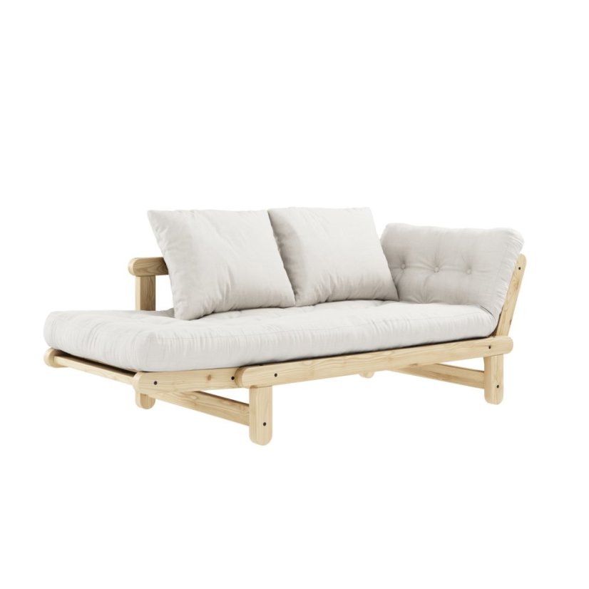 sofa BEAT natural pine (pohovka z borovice) - barva: karup natural, barva futonu: natural 701