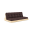 sofa BASE natural pine (pohovka z borovice) - Barva: karup natural, barva futonu: brown 715