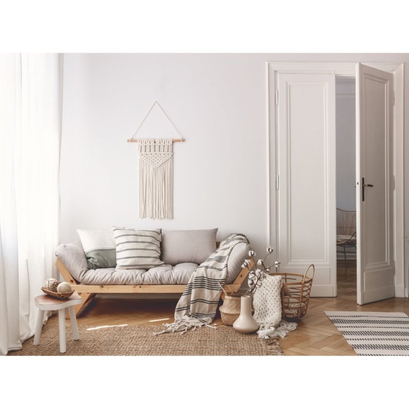 sofa BEBOP natural pine (pohovka z borovice) - Barva: karup natural, barva futonu: natural 701