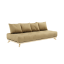 sofa SENZA DAYBED natural pine (pohovka z borovice) - rozměr: 90*200 cm, barva futonu: wheat beige 758