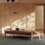 sofa POETRY natural pine (pohovka z borovice) - Barva: karup white, barva futonu: mocca 755