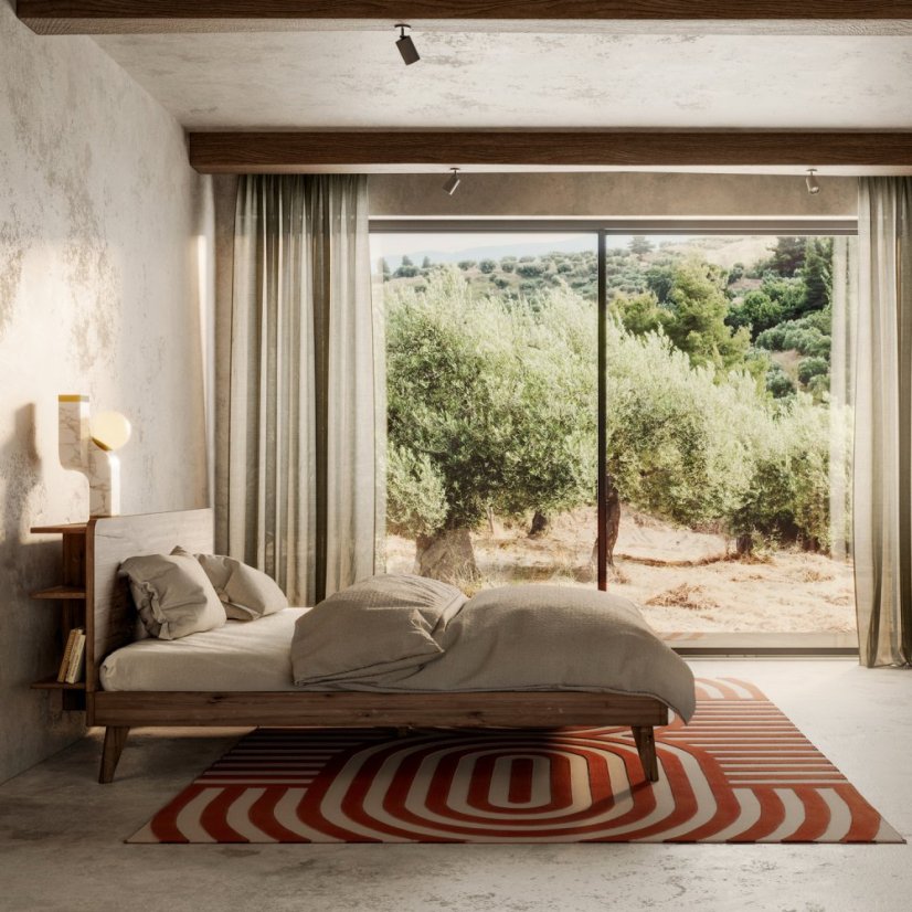 RETREAT BED natural pine (postel z borovice) - rozměr: 140*200 cm, Barva: karup natural