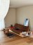 sofa BASE natural pine (pohovka z borovice) - Barva: karup natural, barva futonu: olive green 756