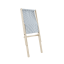 deckchair BOOGIE - lehátko (skládací) - barva: neošetřené (bez oleje, bez laku), rozměr: 65x88x75 cm, barva futonu: beach blue