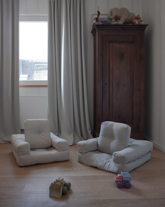 MINI CUBE - rozměr: 60x68x24 cm, barva futonu: natural