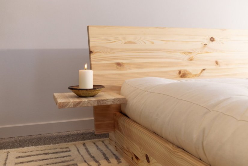 LATCH BED natural pine (postel z borovice) - barva: karup natural, rozměr: 140*200 cm