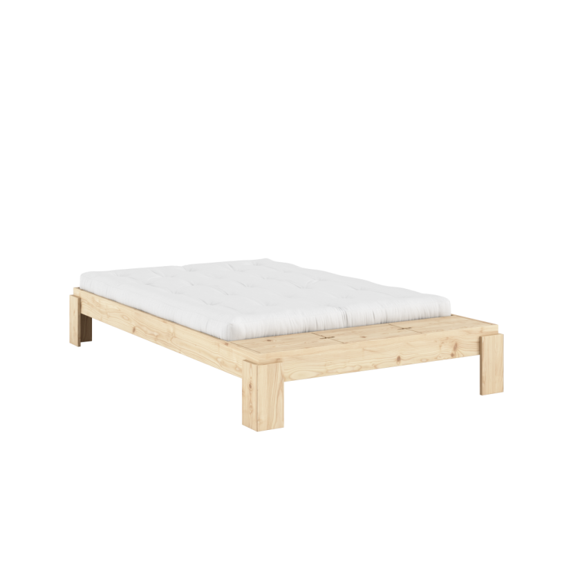 LAYERS BED BENCH natural pine (postel z borovice) - barva: karup natural, rozměr: 140*200 cm