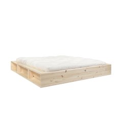 ZIGGY BED natural pine (postel z borovice)