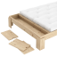 LAYERS BED BENCH natural pine (postel z borovice) - rozměr: 140*200 cm, Barva: karup natural