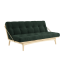 sofa FOLK natural pine (pohovka z borovice) - Barva: karup natural, barva futonu: seaweet 512