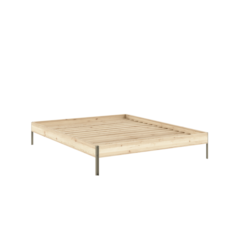 CORE BED natural pine (postel z borovice) - barva: karup natural, rozměr: 140*200 cm