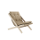 deckchair BOOGIE OUTDOOR - lehátko venkovní (skládací) - rozměr: 65x88x75 cm, Barva: olej (pro exteriér), barva futonu: white