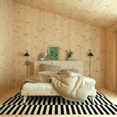 RETREAT BED natural pine (postel z borovice)