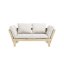 sofa BEAT natural pine (pohovka z borovice) - barva: karup natural, barva futonu: natural 701